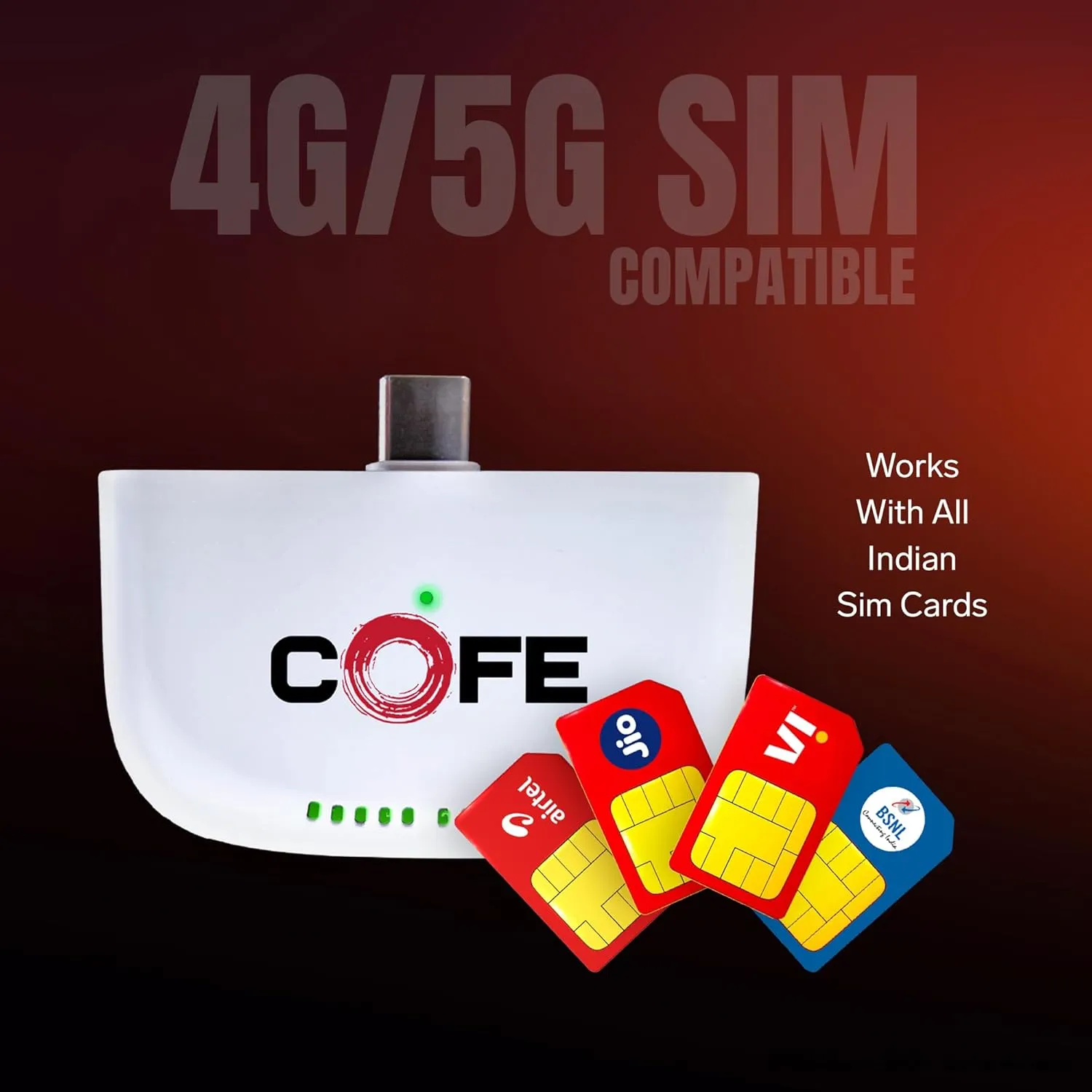 Cofe Type-C Dongle with SIM Support CF-021 UFC view 4